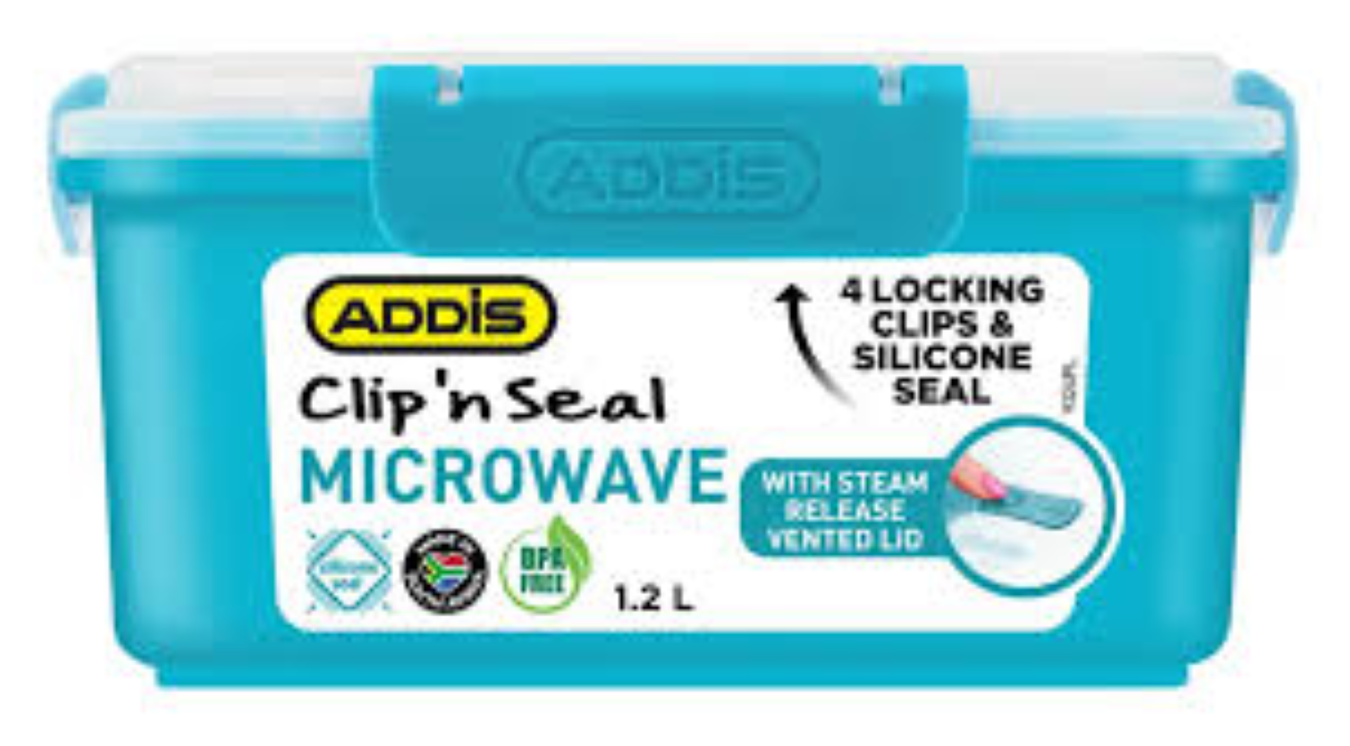 ADDIS CLIP N SEAL MICROWAVE 1.26L REC 9324TL